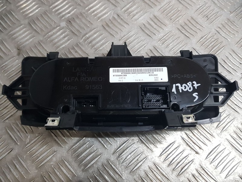 Recambio de mando climatizador para fiat tipo hatchback (356_, 357_) 1.4 (356hxa1b) referencia OEM IAM 7356601360 MOPAR 839152Z