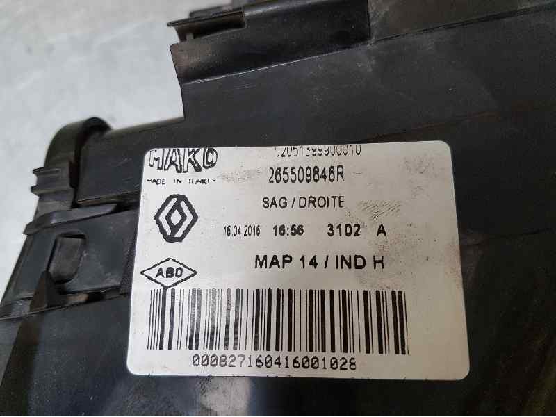 Recambio de piloto trasero derecho para renault clio iv authentique referencia OEM IAM 265509846R  EXTERIOR