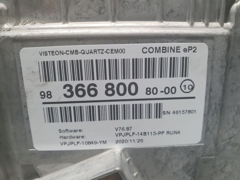 Recambio de cuadro instrumentos para peugeot 208 (p2) allure referencia OEM IAM 9836680080  DIGITAL