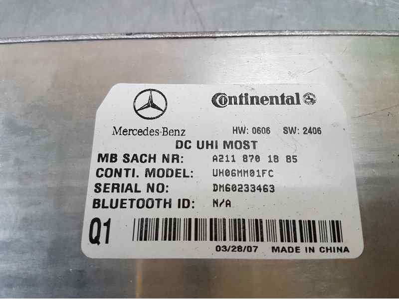 Recambio de modulo bluetooth para mercedes-benz clase c (w203) sportcoupe c 180 compressor sport edition (203.746) referencia OE