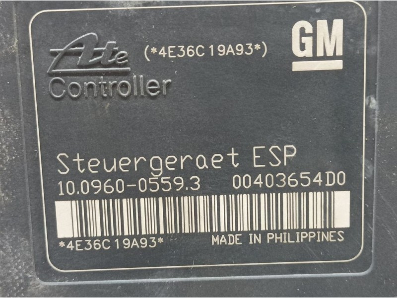 Recambio de abs para opel zafira b cosmo referencia OEM IAM 13234911 10020602484 ATE