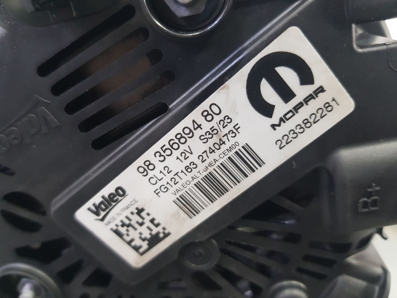 Recambio de alternador para opel corsa f (p2jo) 1.2 (68) referencia OEM IAM 9835689480  