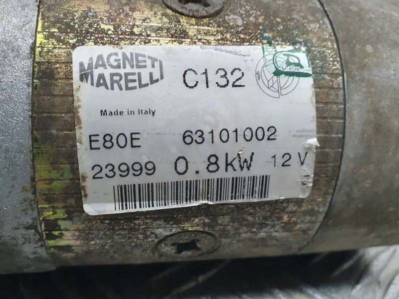 Recambio de motor arranque para fiat seicento (187) s referencia OEM IAM 63101002 23999 