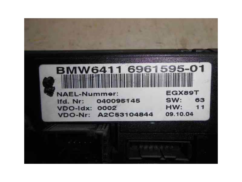 Recambio de mando climatizador para bmw serie 1 berlina (e81/e87) 120i referencia OEM IAM 6411696159501  VDO