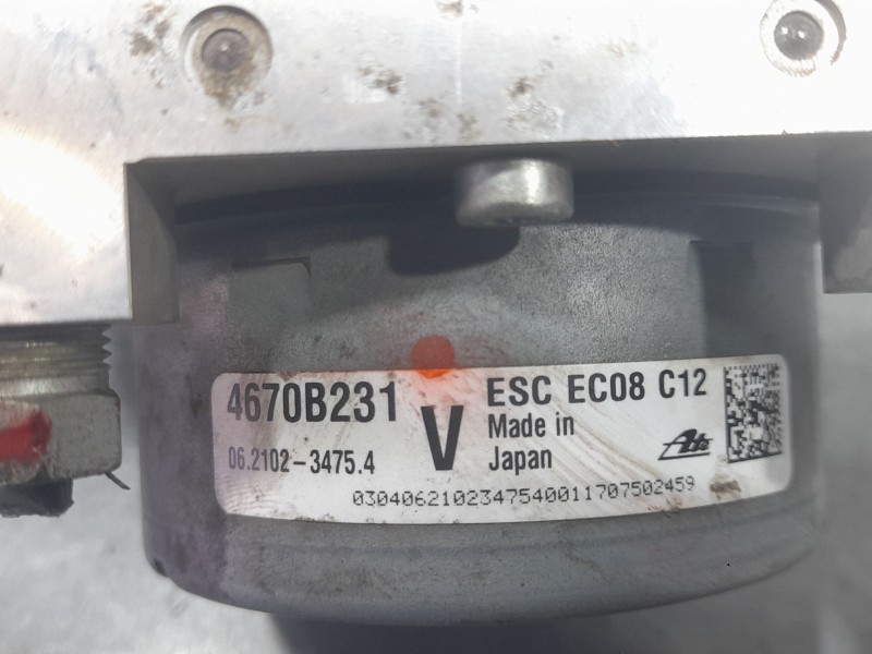 Recambio de abs para mitsubishi outlander (gf0) motion 2wd referencia OEM IAM 4670B231 06210234754 ATE