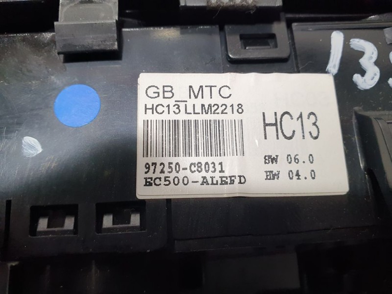 Recambio de mando calefaccion / aire acondicionado para hyundai i20 active trend referencia OEM IAM 97250C8031 HC13LLM2218 