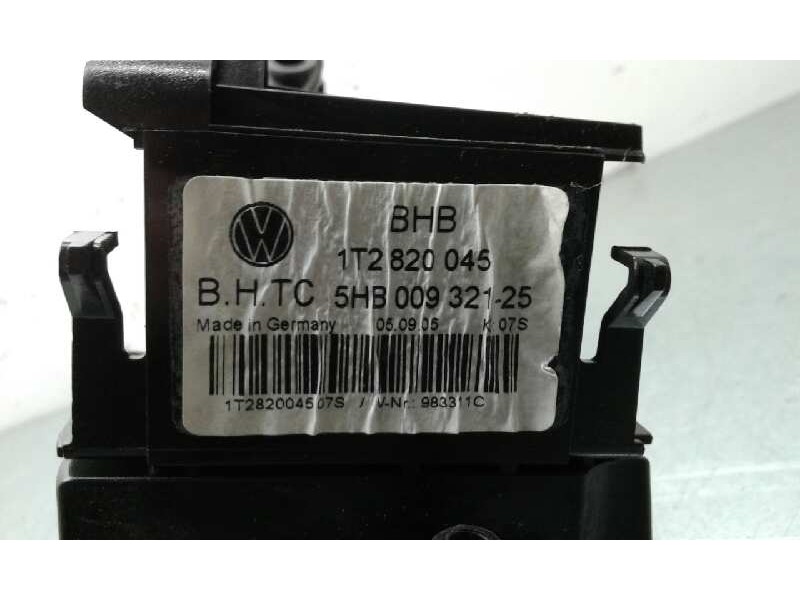 Recambio de mando climatizador para seat leon (1p1) 1.9 tdi referencia OEM IAM 1T2820045 1000001125442 1T2820045
