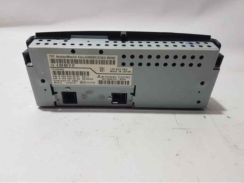 Recambio de pantalla multifuncion para mercedes-benz clase c (w204) berlina c 280 (204.054) referencia OEM IAM A2048203197 3AF34