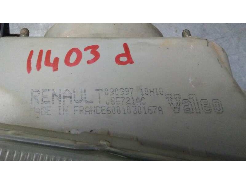 Recambio de faro derecho para renault rapid/express (f40) 1.9 d familiar (f40p) referencia OEM IAM 085721AC 6001030167A VALEO