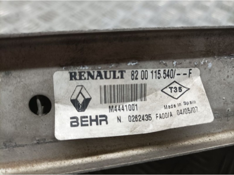 Recambio de intercooler para renault scenic ii luxe privilege referencia OEM IAM 8200115540F M4441001 BEHR