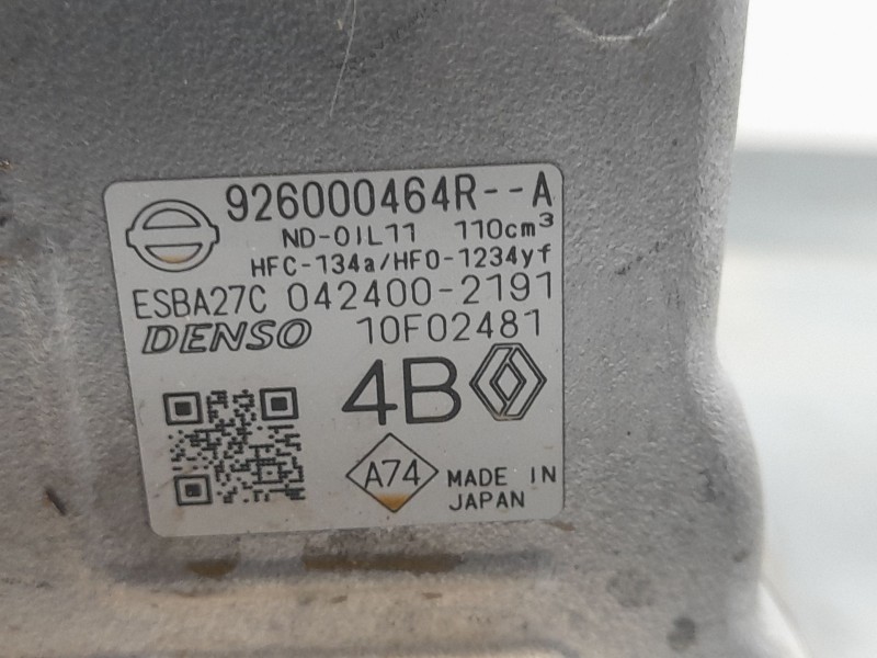 Recambio de compresor aire acondicionado para renault kangoo iii furgoneta/monovolumen e-tech electric referencia OEM IAM 926000