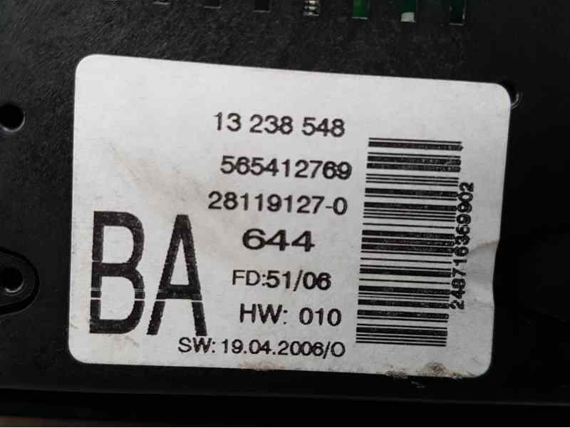 Recambio de pantalla multifuncion para opel zafira b cosmo referencia OEM IAM 13238548  