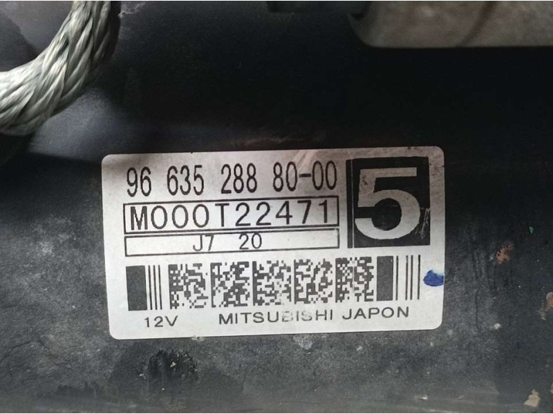 Recambio de motor arranque para peugeot 207 sport referencia OEM IAM 9663528880 M000T22471 MITSUBISHI