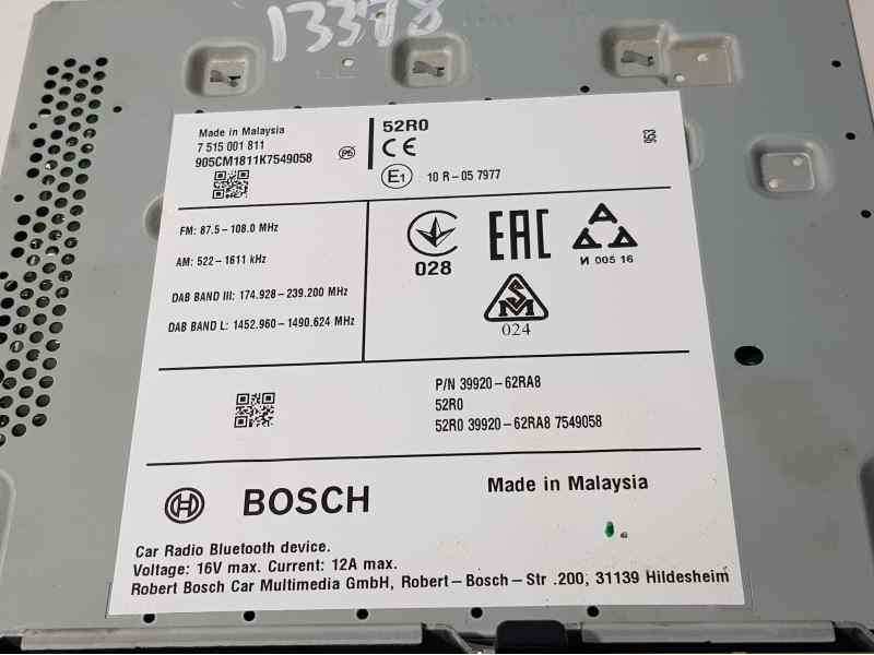 Recambio de sistema audio / radio para suzuki ignis (/mf) glx referencia OEM IAM 3992062RA8 7515001811 BOSCH