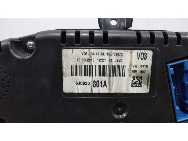 Recambio de cuadro instrumentos para seat ibiza sc (6j1) sport referencia OEM IAM 6J0920801A  
