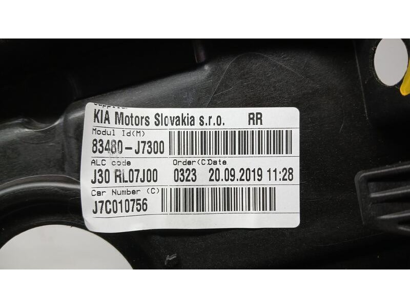 Recambio de elevalunas trasero derecho para kia xceed drive referencia OEM IAM 83480J7300 ELECTRICO 2 PINS 