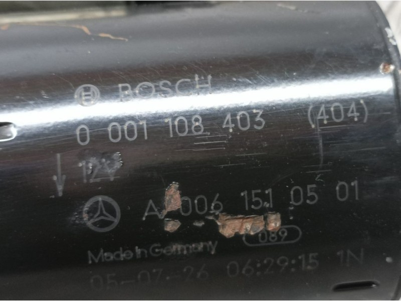 Recambio de motor arranque para mercedes-benz clase s (w221) berlina 350 (221.056) referencia OEM IAM A0061510501 0001108403 BOS