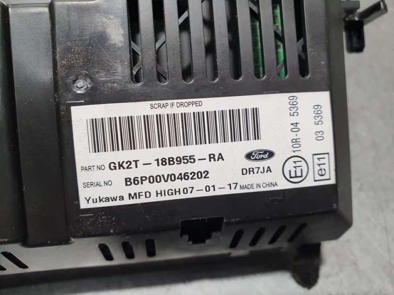 Recambio de pantalla multifuncion para ford ka+ ultimate referencia OEM IAM GK2T18B955RA B6P00V046202 