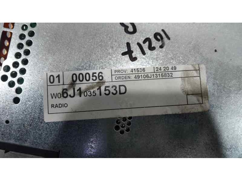 Recambio de sistema audio / radio cd para seat ibiza sc (6j1) sport referencia OEM IAM W06J1035153D  