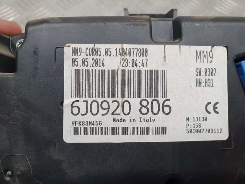 Recambio de cuadro instrumentos para seat ibiza (6j5) reference referencia OEM IAM 6J0920806  