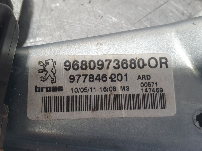 Recambio de elevalunas trasero derecho para peugeot 308 sw premium referencia OEM IAM 9680617480 0130822448 ELECTRICO 6 PINS