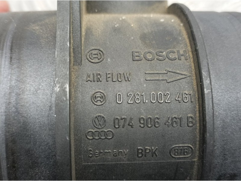 Recambio de caudalimetro para volkswagen golf v berlina (1k1) highline referencia OEM IAM 074906461B 0281002461 BOSCH