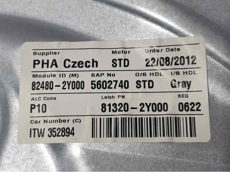 Recambio de elevalunas delantero derecho para hyundai ix35 comfort 2wd referencia OEM IAM 824802Y000 5602740 ELECTRICO 2 PINS