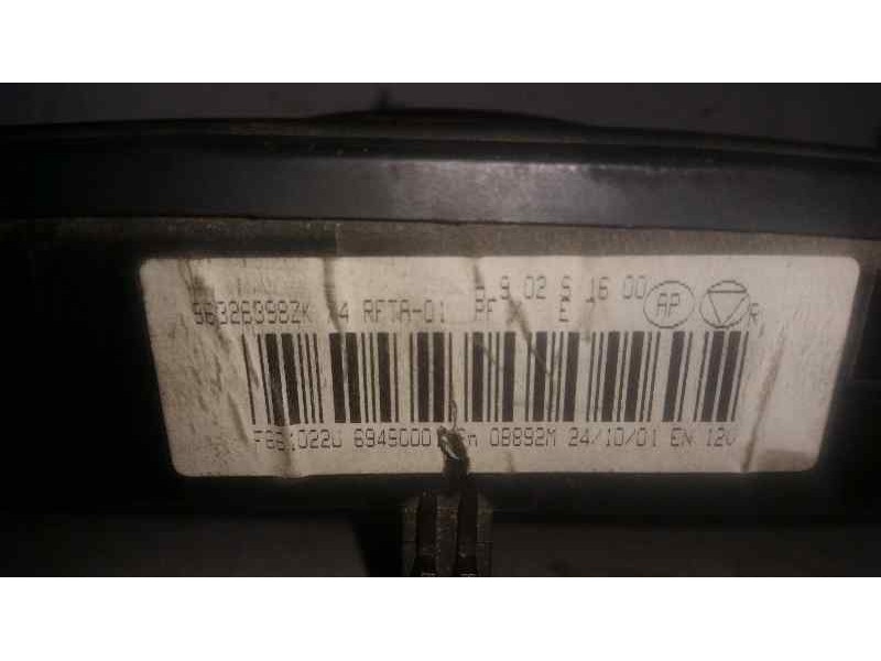 Recambio de mando climatizador para citroën c5 berlina 2.0 hdi sx referencia OEM IAM 96326398ZK  VALEO
