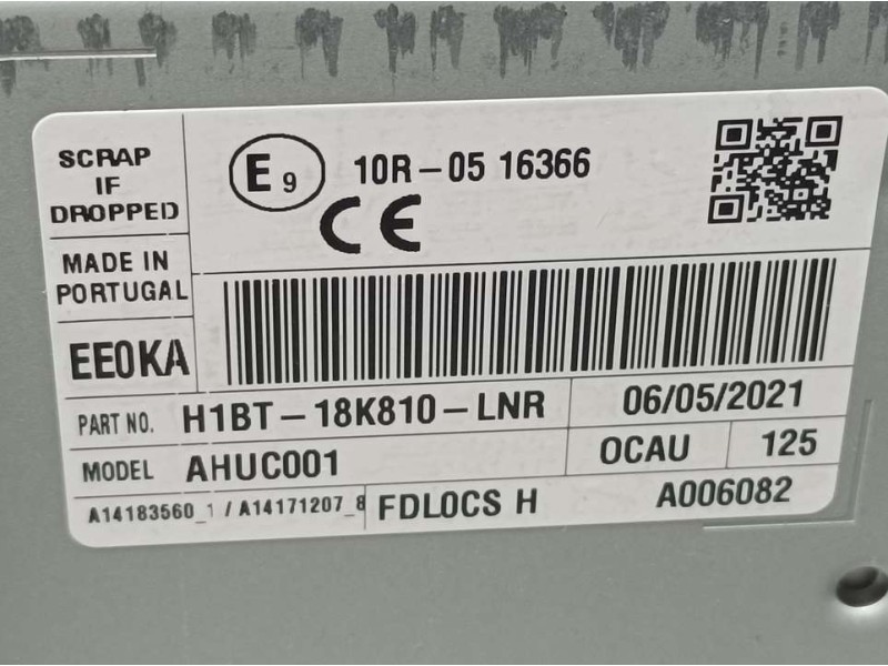 Recambio de sistema audio / radio para ford puma st-line referencia OEM IAM H1BT18K810LNR AHUC001 