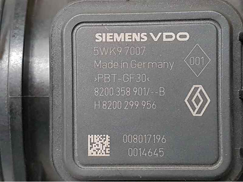 Recambio de caudalimetro para renault modus confort dynamique referencia OEM IAM 8200358901B 5WK97007 SIEMENS VDO
