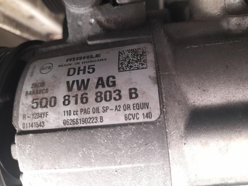 Recambio de compresor aire acondicionado para volkswagen tiguan (ad1, ax1) 1.4 tsi referencia OEM IAM 5Q0816803B  