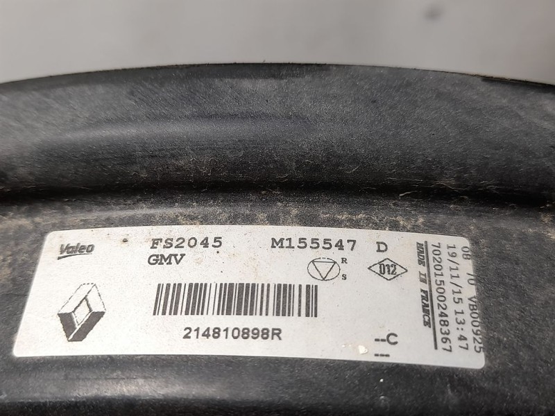 Recambio de electroventilador para renault scenic iii dynamique referencia OEM IAM 214810898R  