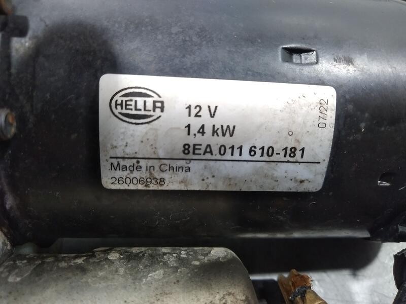 Recambio de motor arranque para peugeot partner kasten l1 referencia OEM IAM 8ea011610181  hella