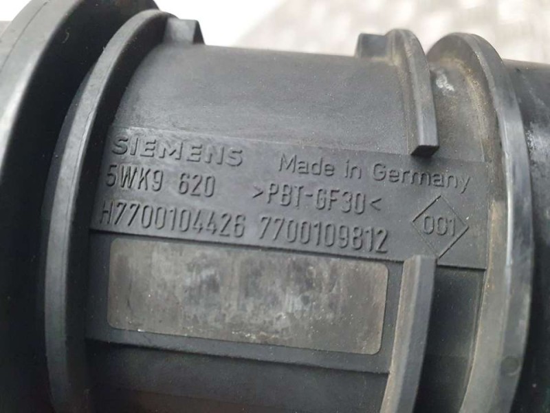 Recambio de caudalimetro para renault clio ii fase i (b/cbo) 1.9 dti tech-line referencia OEM IAM 7700109812 5WK9620 SIEMENS