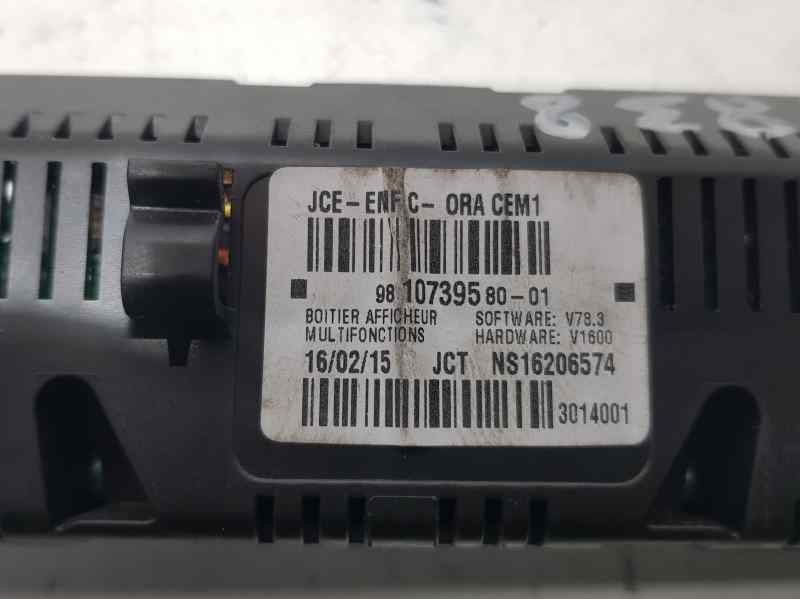 Recambio de pantalla multifuncion para citroën ds3 techno style referencia OEM IAM 9810739580  JOHNSON CONTROLS