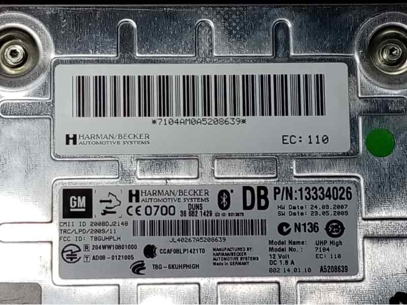 Recambio de modulo bluetooth para opel astra j lim. essentia referencia OEM IAM 13334026  