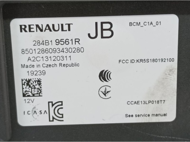Recambio de modulo electronico para renault clio v experience referencia OEM IAM 284B19561R A2C13120311 