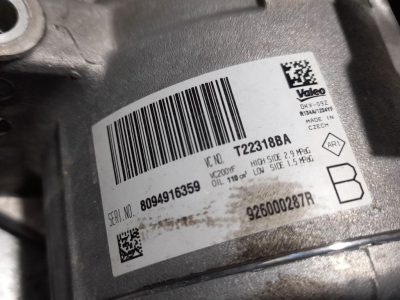 Recambio de compresor aire acondicionado para nissan micra v (k14) visia referencia OEM IAM 926000287R  