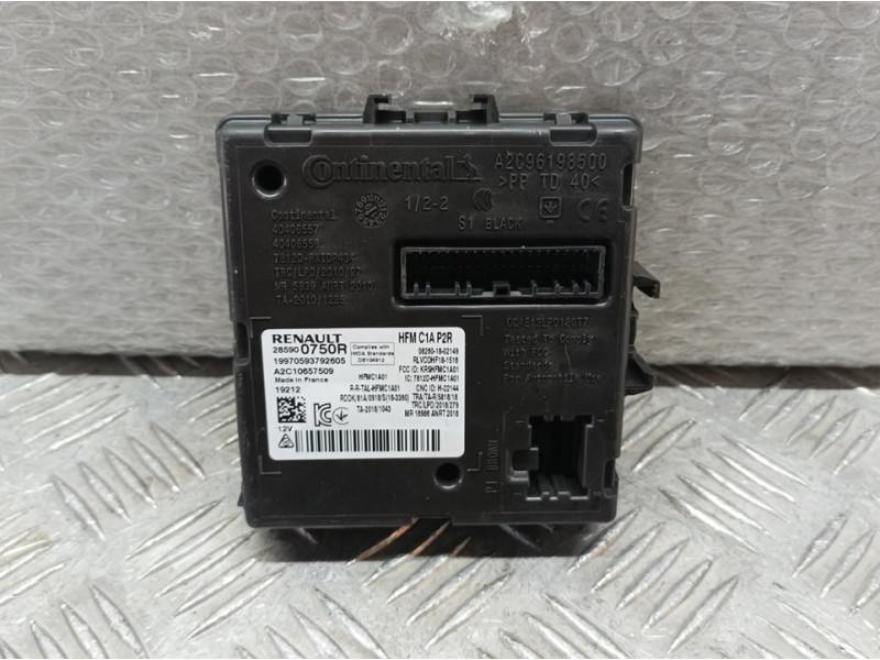 Recambio de modulo electronico para renault clio v experience referencia OEM IAM 285900750R A2C10657509 