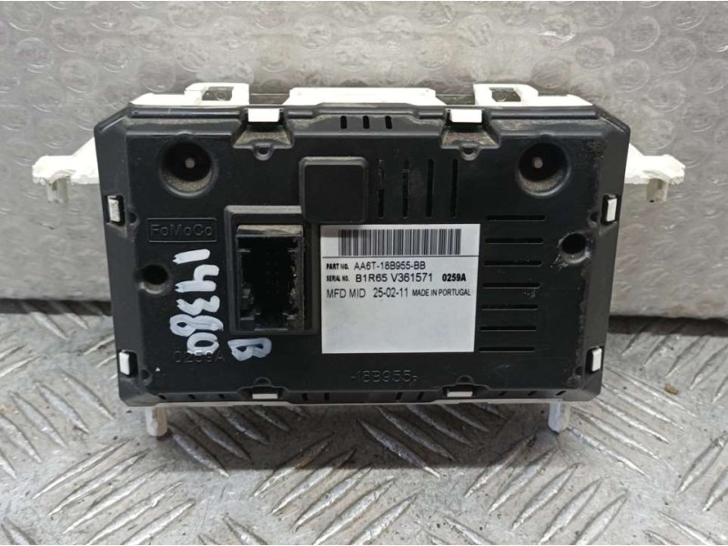Recambio de pantalla multifuncion para ford fiesta (cb1) titanium referencia OEM IAM AA6T18B955BB B1R65V361571 