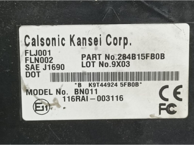 Recambio de modulo electronico para nissan micra v (k14) urban referencia OEM IAM 284B15FB0B SEAJ1690 CALSONIC KANSEI
