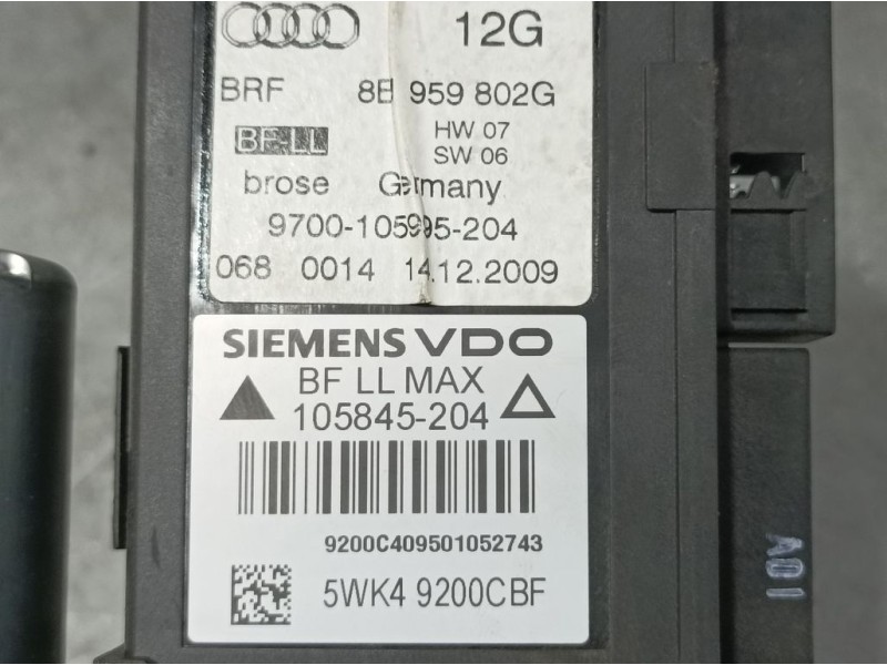 Recambio de motor elevalunas delantero derecho para seat exeo st (3r5)(2009>) reference referencia OEM IAM 8B959502G 105845204 S