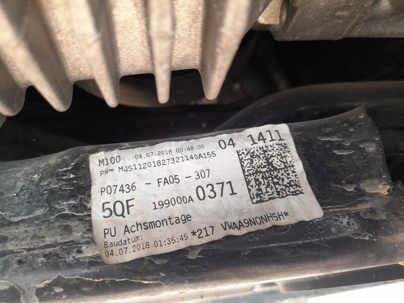 Recambio de puente delantero para volkswagen tiguan (ad1, ax1) 1.4 tsi referencia OEM IAM 5WA199315F  