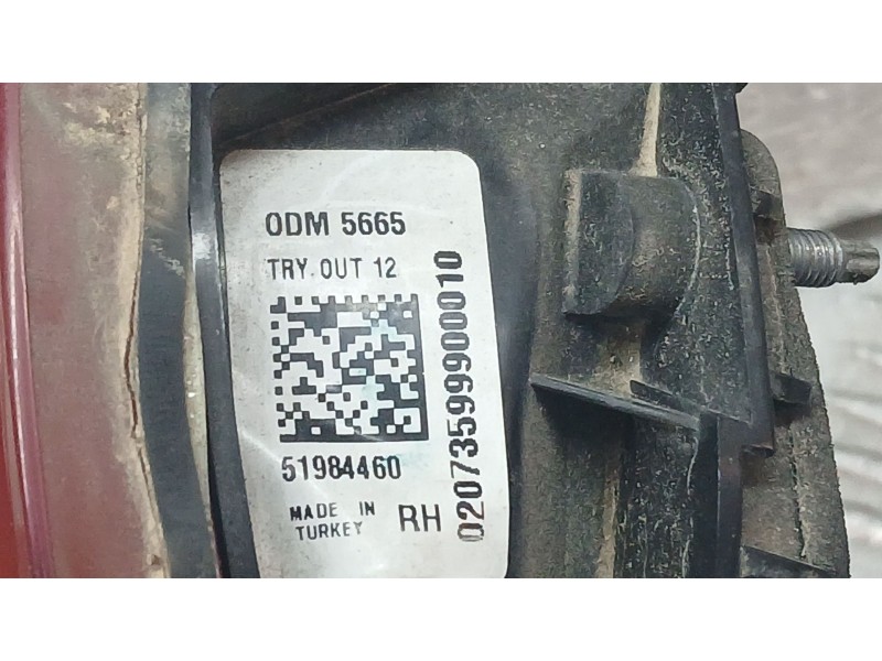 Recambio de piloto trasero derecho interior para fiat tipo sedán (356_, 357_) 1.4 (356sxa1b) referencia OEM IAM 51984460  