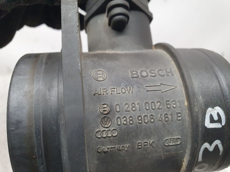 Recambio de caudalimetro para volkswagen polo (9n1) highline referencia OEM IAM 038906461B 0281002531 BOSCH