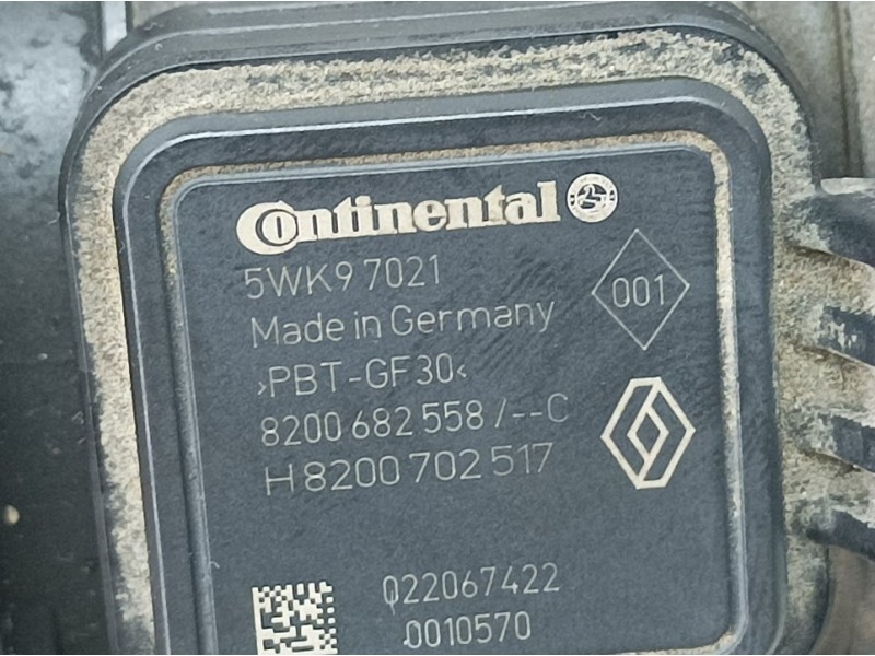 Recambio de caudalimetro para dacia duster ambiance 4x2 referencia OEM IAM 8200682558C 5W97021 CONTINENTAL