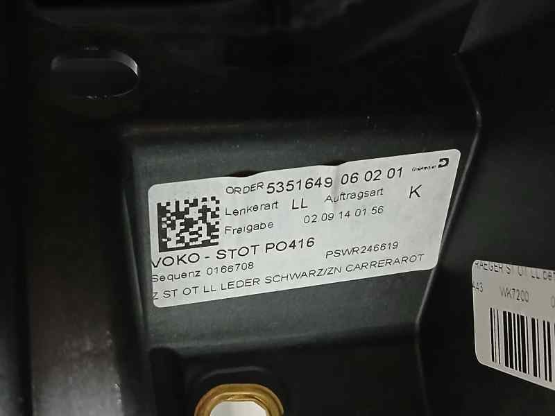 Recambio de kit airbag para porsche macan (typ ) s diesel referencia OEM IAM 5351649  C/ SALPICADERO TOCADO VER FOTOS