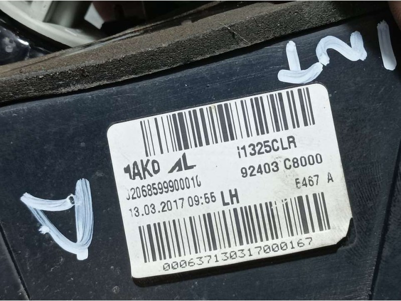 Recambio de piloto trasero izquierdo para hyundai i20 active trend referencia OEM IAM 92403C8000  INTERIOR