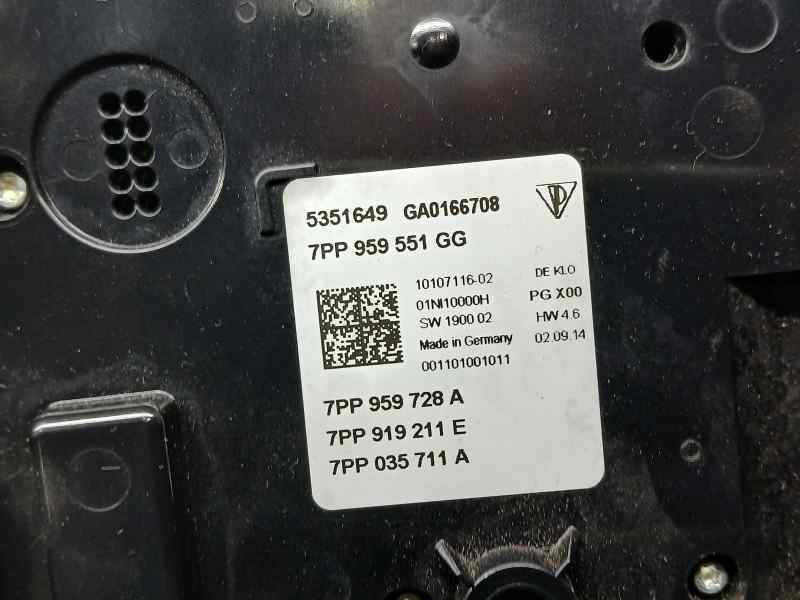 Recambio de luz interior para porsche macan (typ ) s diesel referencia OEM IAM 7PP959551GG 5351649 