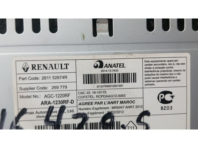 Recambio de sistema audio / radio para renault clio iv business referencia OEM IAM 281152874R  269779